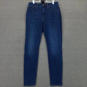 Madewell Womens Size 28 Curvy High Rise Skinny Jeans Dark Wash